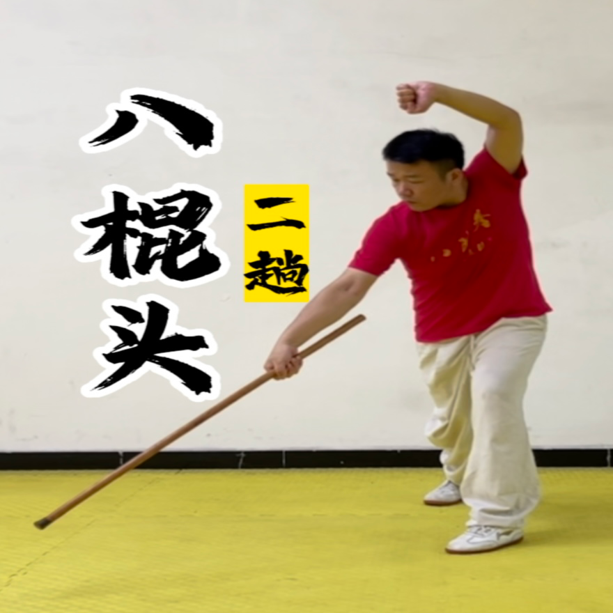 八极短棍八棍头（二趟）