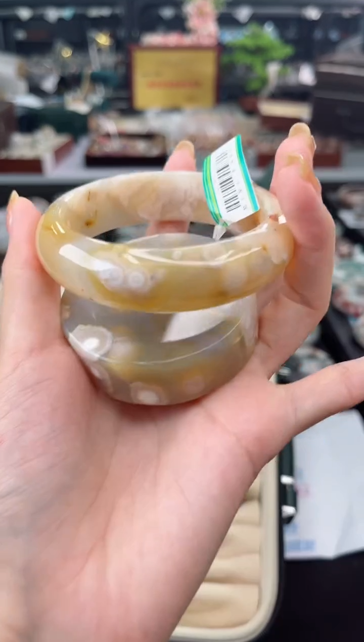 【闪购商品】石英质玉手镯未镶嵌60圈口（赠品镯心）3681225