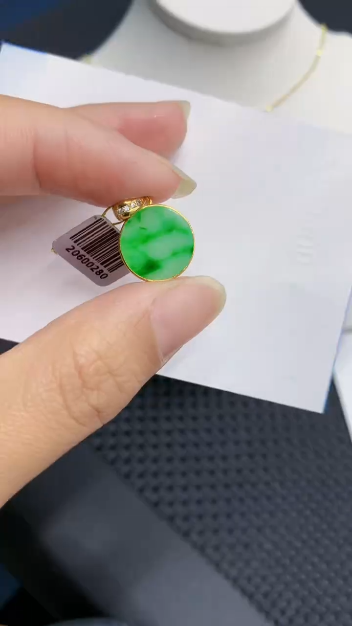 【闪购商品】翡翠颈饰银S925镶嵌            8