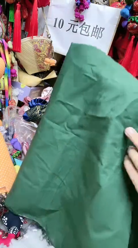 棉纯棉平纹绿色55*50