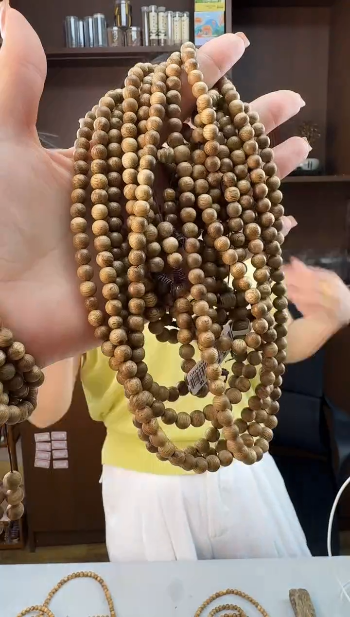 手串沉香06文莱野料圆珠多圈多样性发一