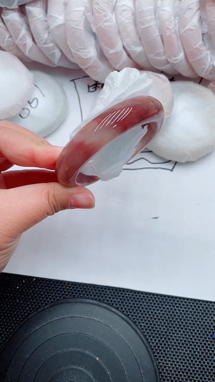 未镶嵌手镯石英质玉114-56-57