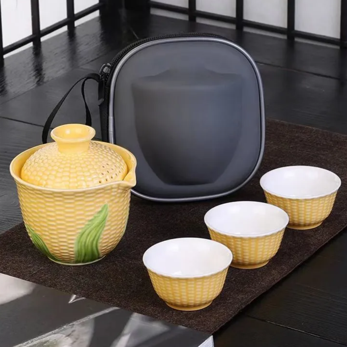 克克茶具 玉米旅行快客杯-1873