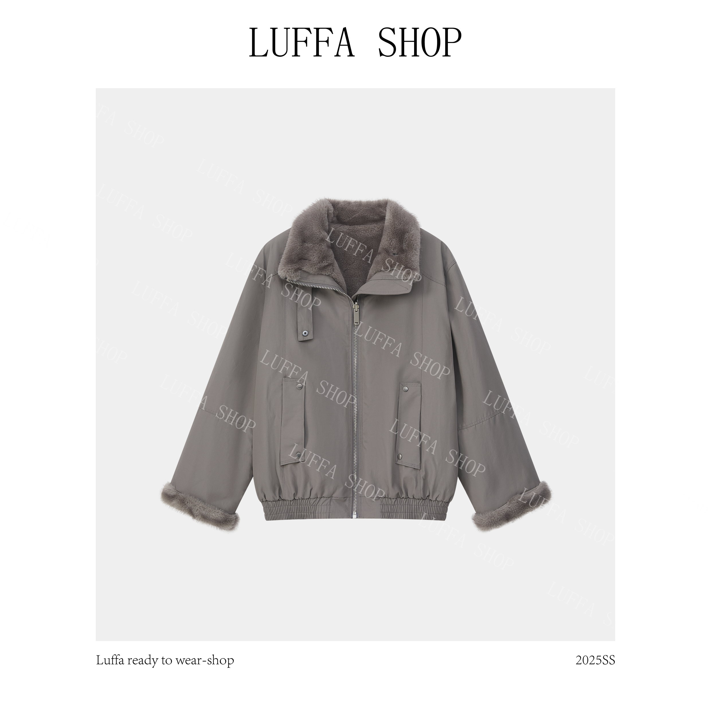 【Luffa shop】“巴恩风”韩版休闲复古保暖外套WT20251200