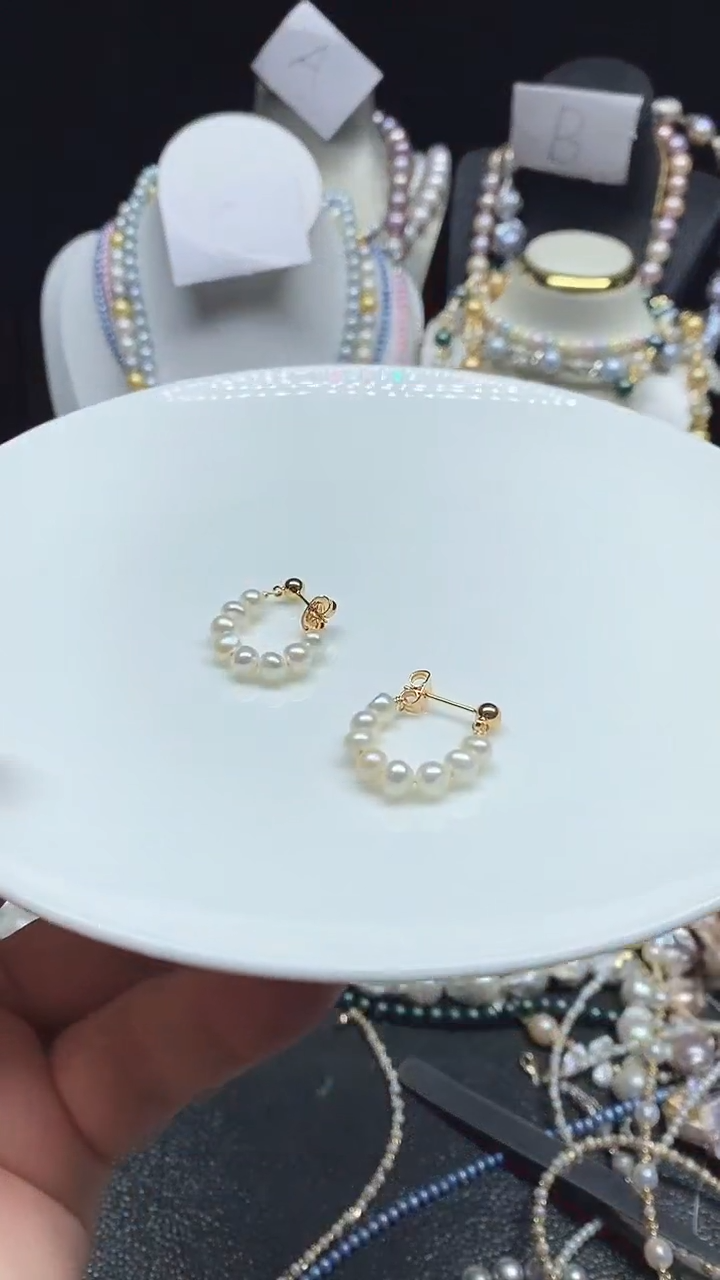 【闪购商品】淡水珍珠耳饰未镶嵌多人