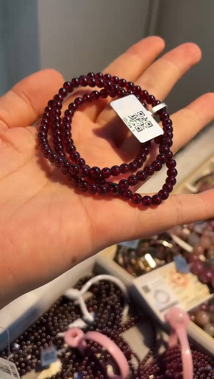 【闪购商品】石榴石手链未镶嵌手串