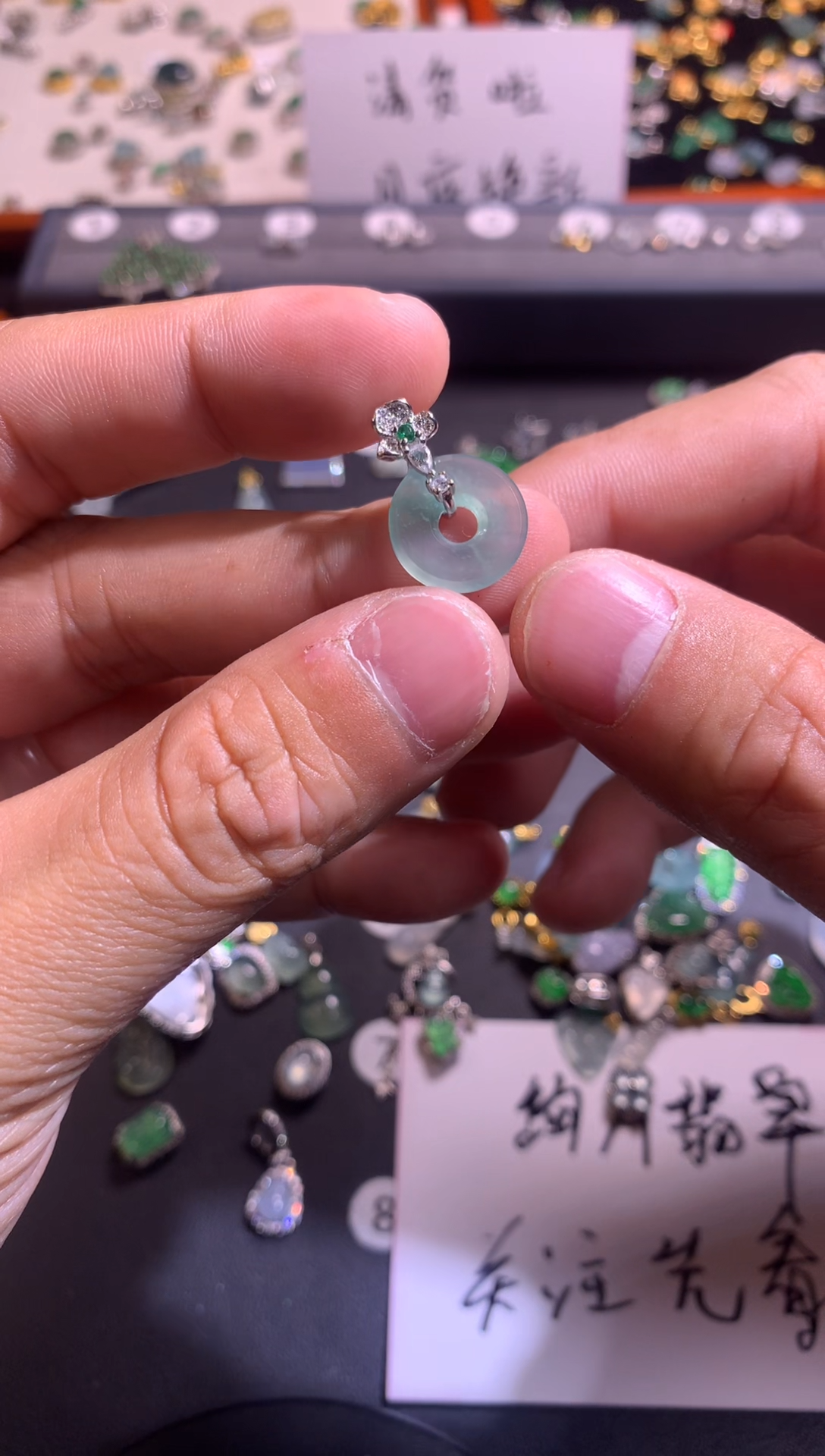 【闪购商品】翡翠吊坠(不含链)银S925镶嵌1