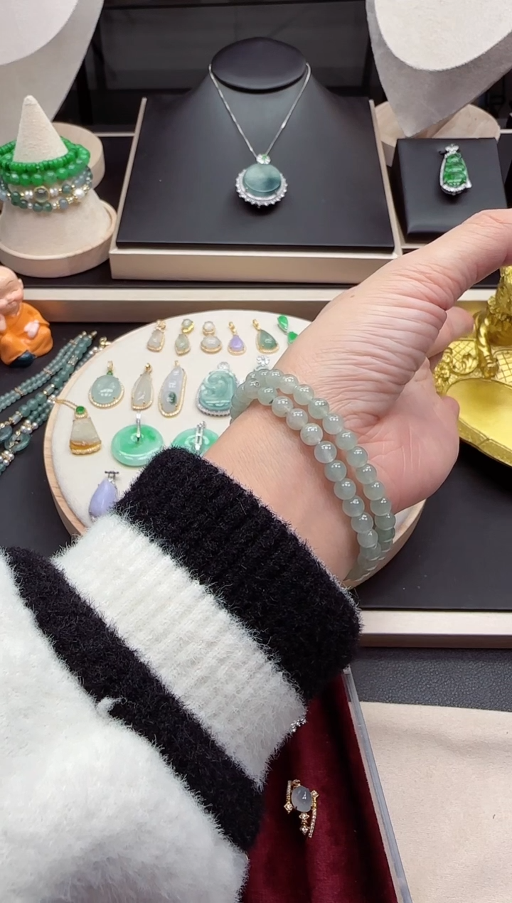 【闪购商品】翡翠手串未镶嵌【海莎一口翠】翡翠手串1