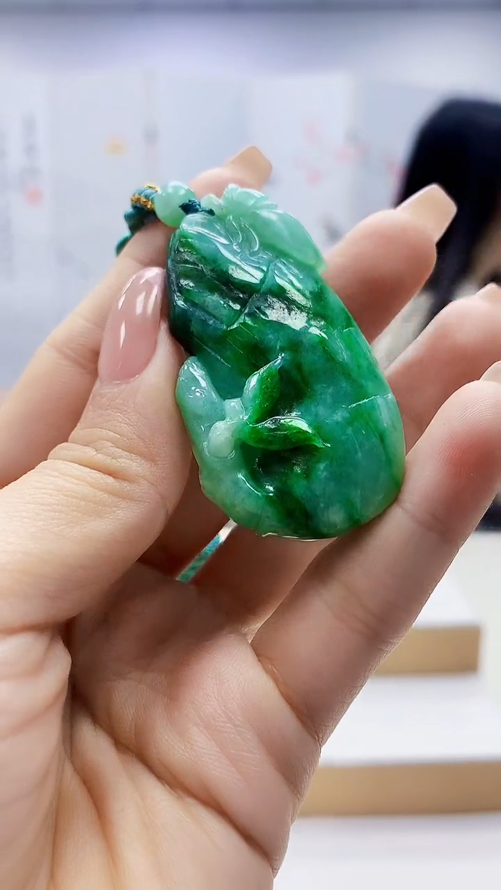 未镶嵌定制翡翠3495ty-毛货挂件91