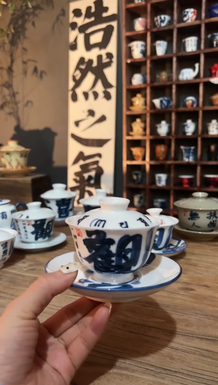 【闪购商品】观云听雨原创手绘茶具