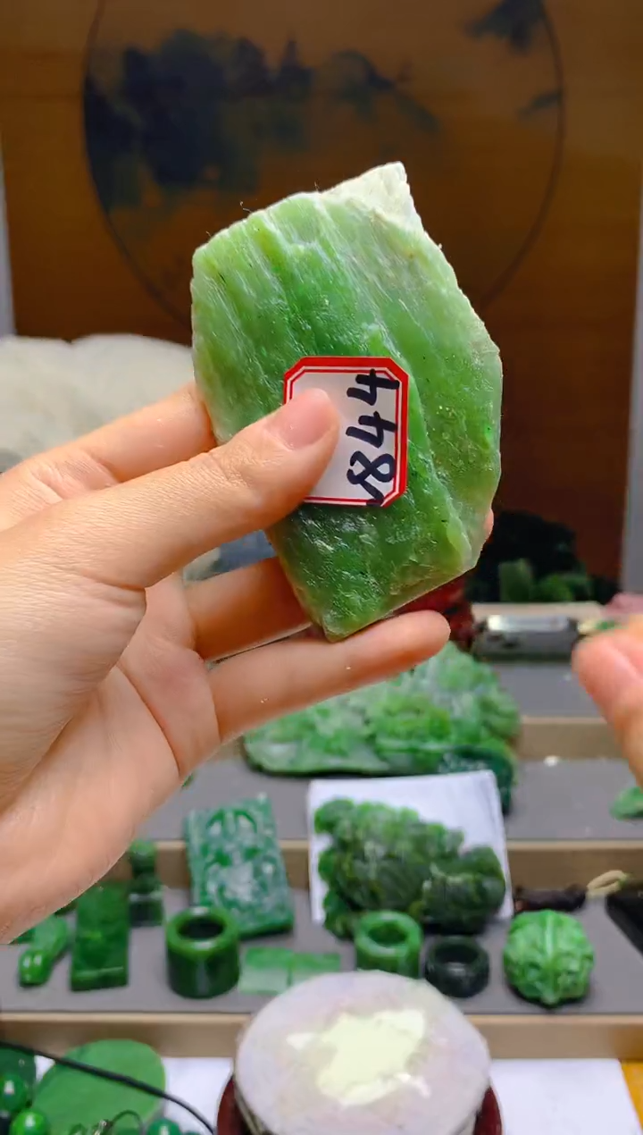 【闪购商品】和田玉（碧玉）珠宝半成品未镶嵌1