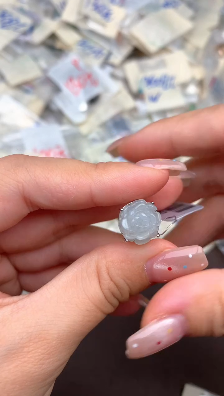 银S925镶嵌挂件翡翠—