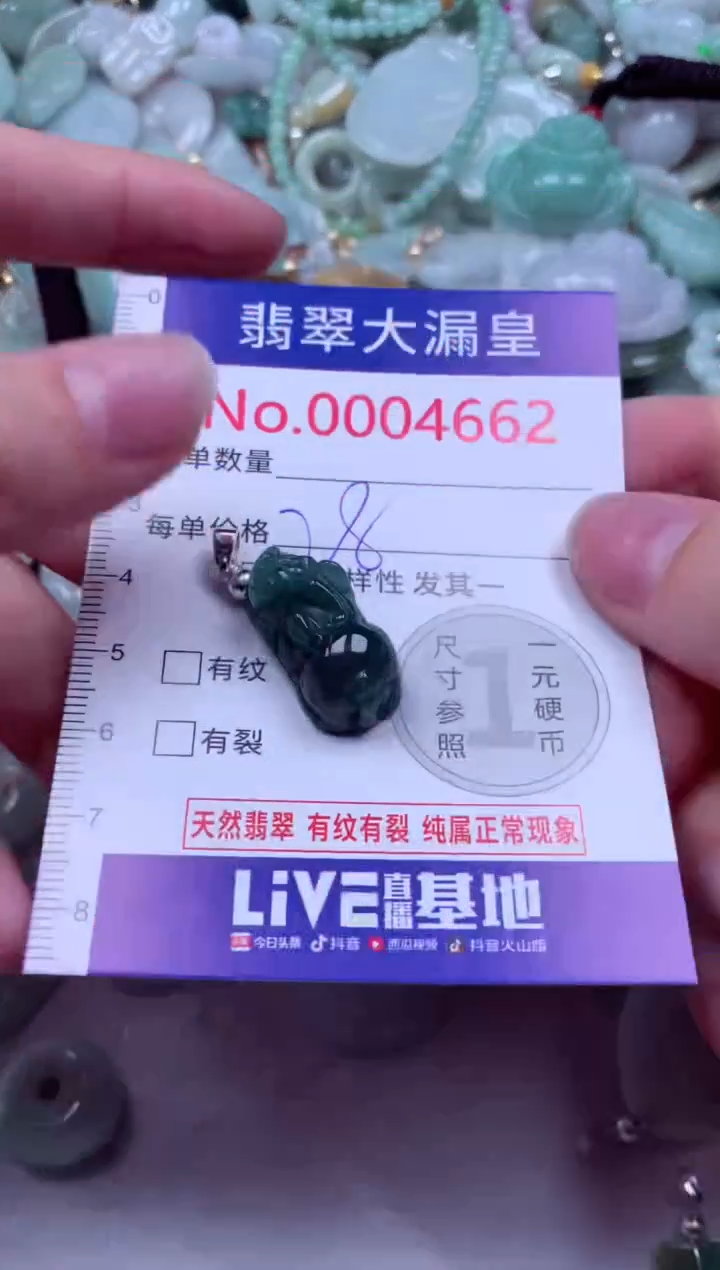 吊坠(不含链)未镶嵌翡翠4662