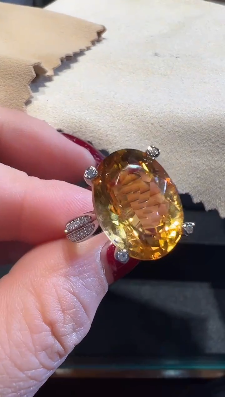 银S925镶嵌戒指水晶B***o水晶戒指