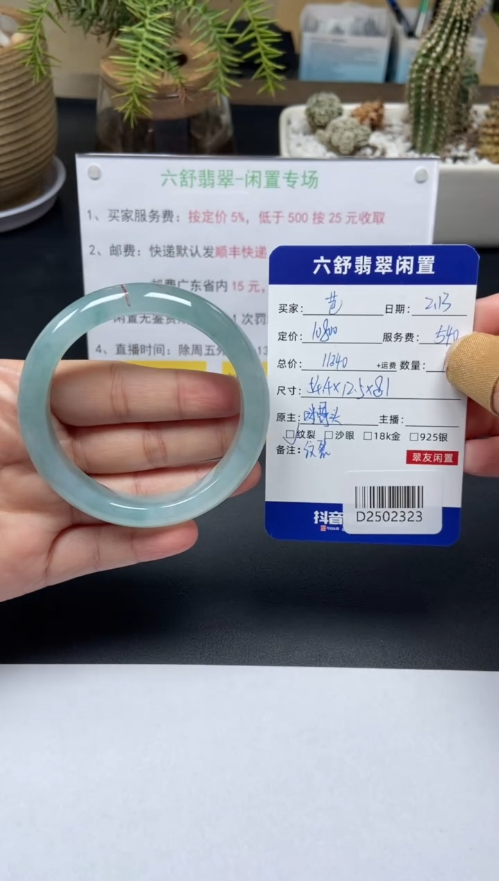 【闪购商品】翡翠手镯未镶嵌D2502323