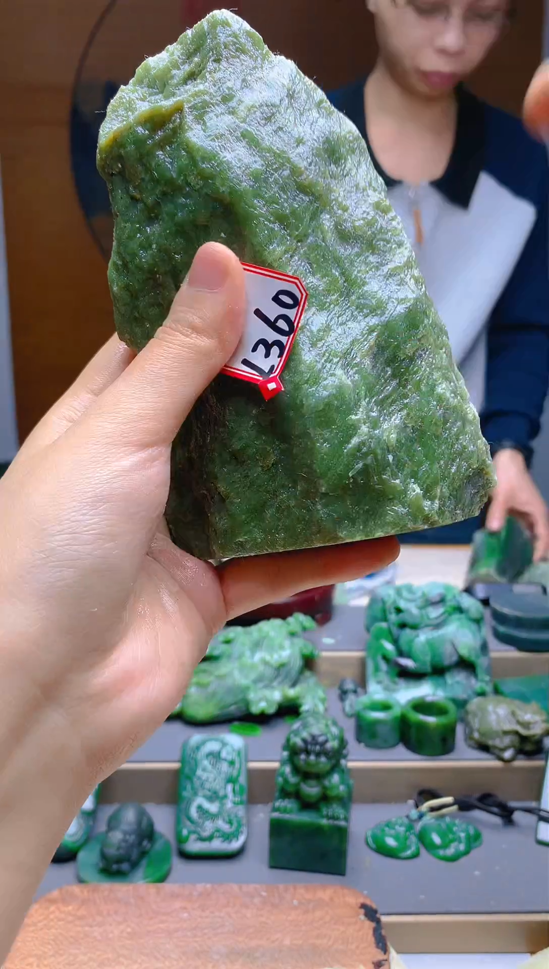 【闪购商品】和田玉（碧玉）珠宝半成品未镶嵌1