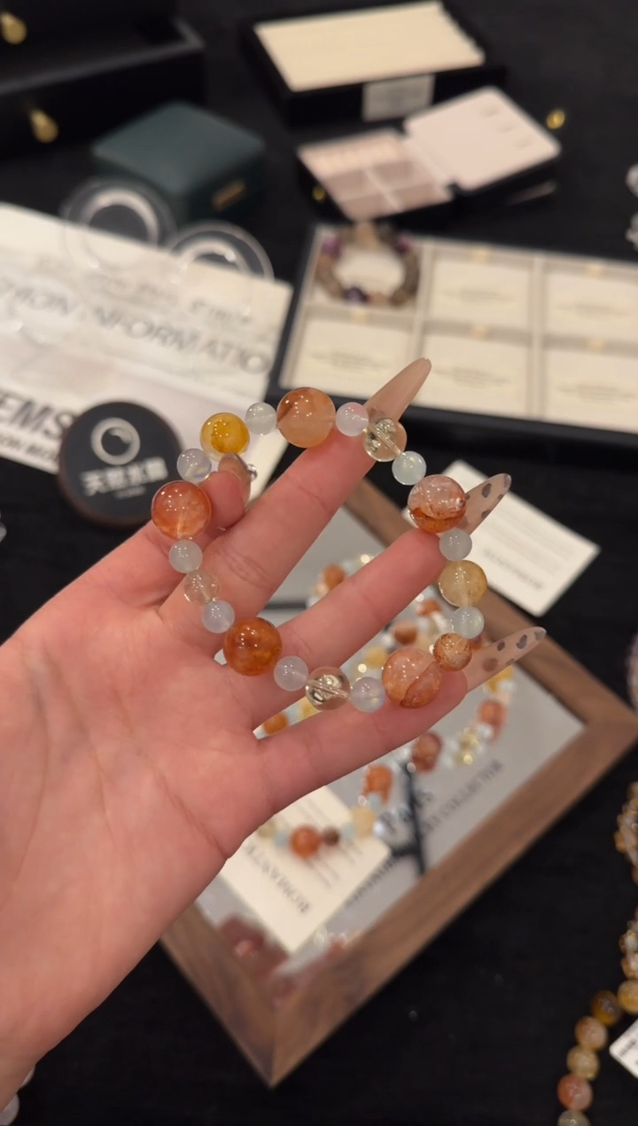 未镶嵌手链水晶大鱼海棠x2783