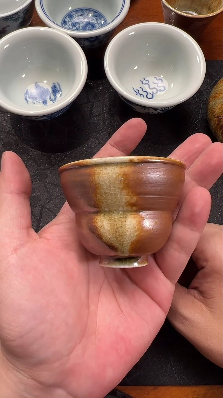 【闪购商品】陶瓷盖子款三生裸烧葫芦杯小