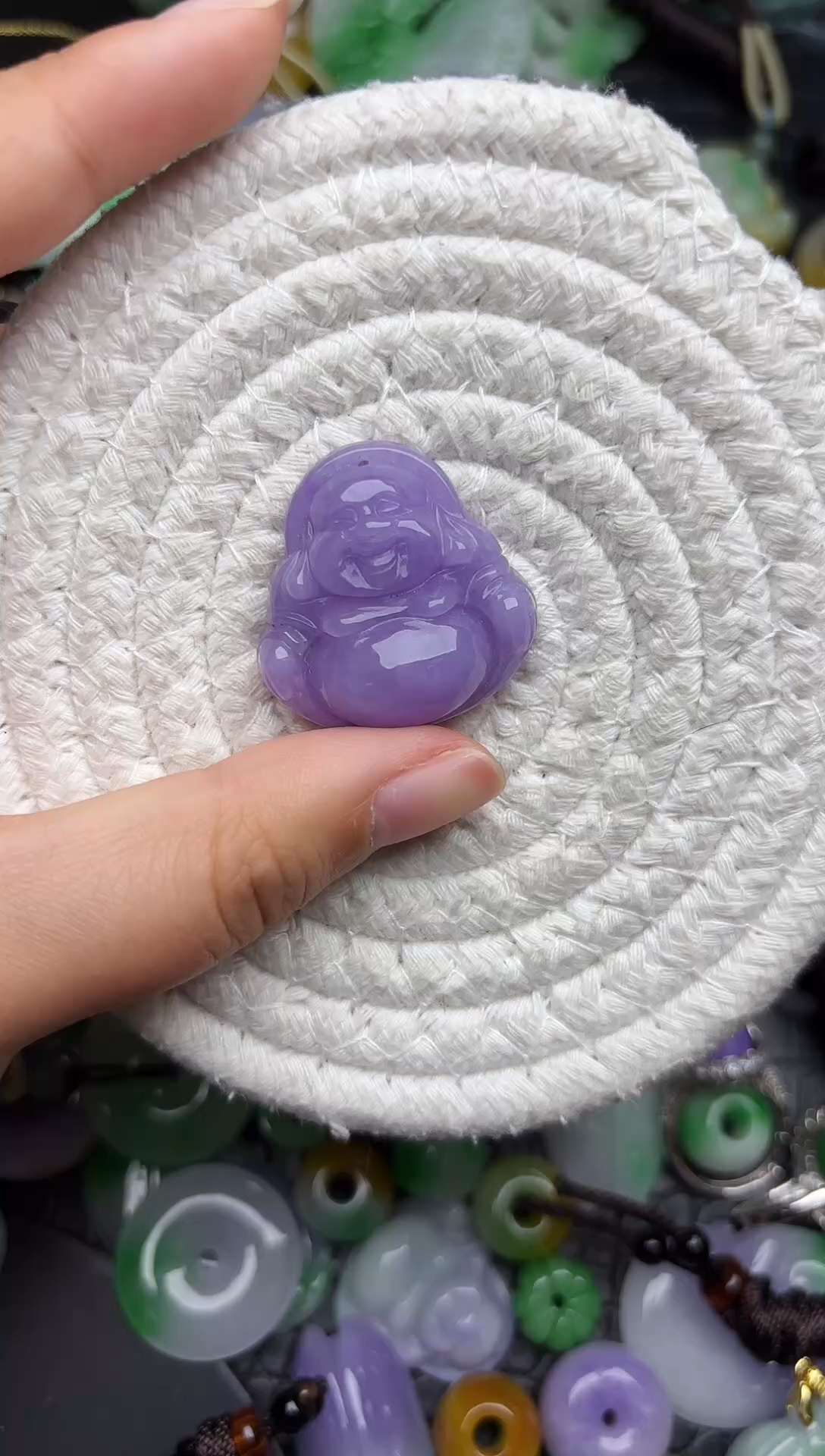 颈饰未镶嵌翡翠缅甸翡翠吊坠