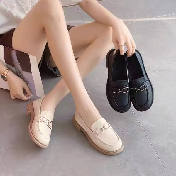 乐福鞋2025春夏新款爆款英伦软底低跟休闲女鞋7008