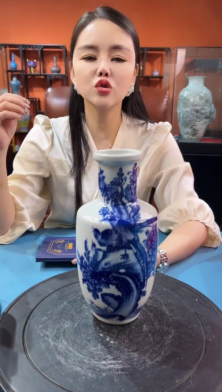 摆件精品陶瓷青花摆件5