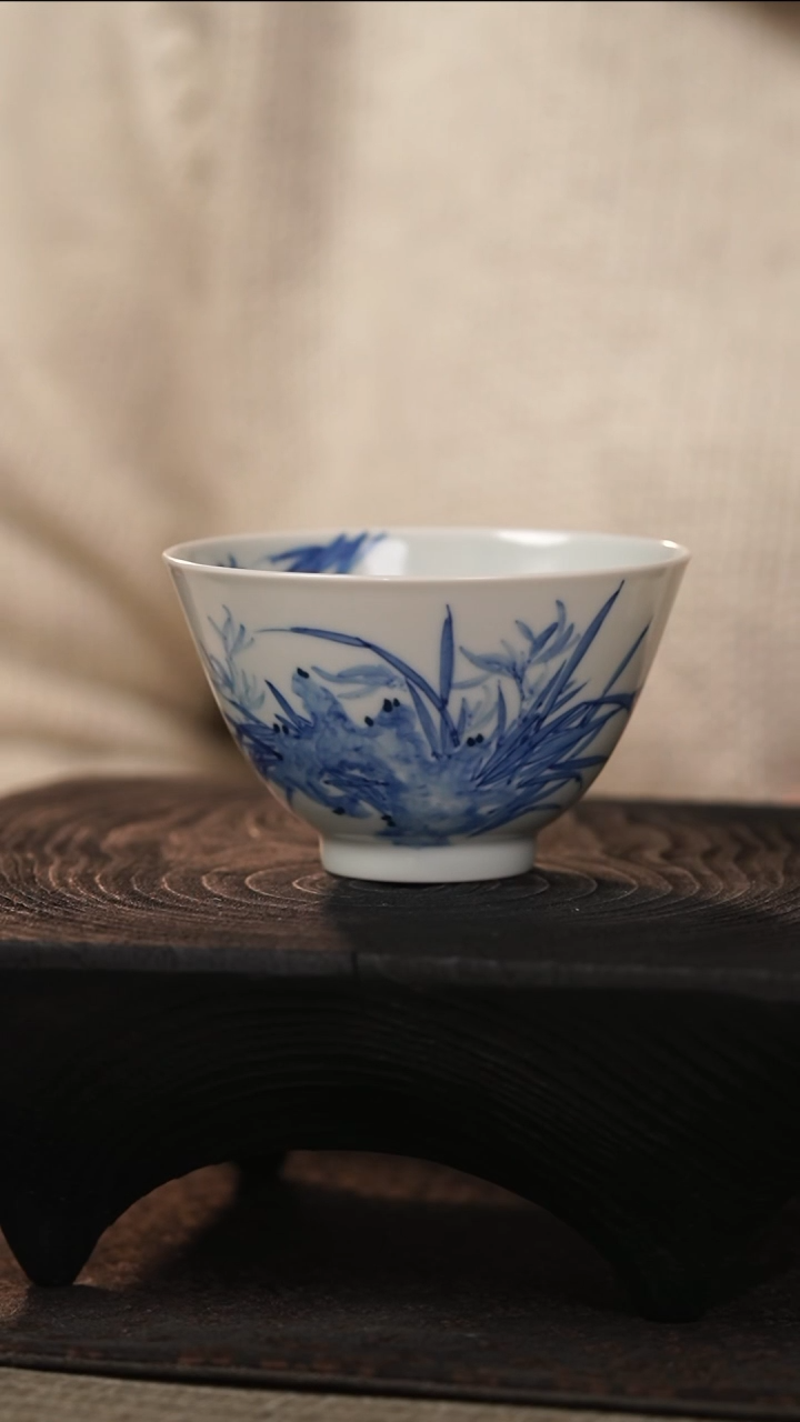 【闪购商品】善见堂 王长根青花主人杯