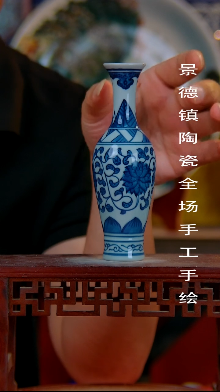 摆件手景德镇陶瓷 全场手工绘