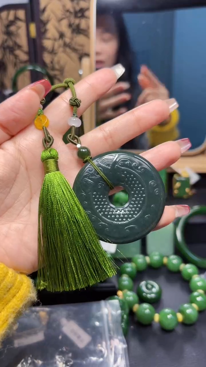 【闪购商品】和田玉（碧玉）挂件未镶嵌1