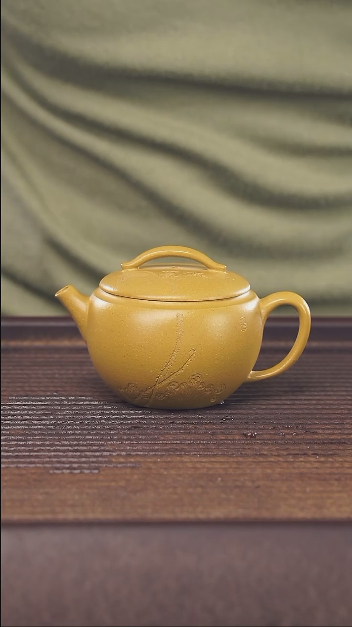 【闪购商品】紫砂茶壶160cc冷黄金顾氏手工紫砂
