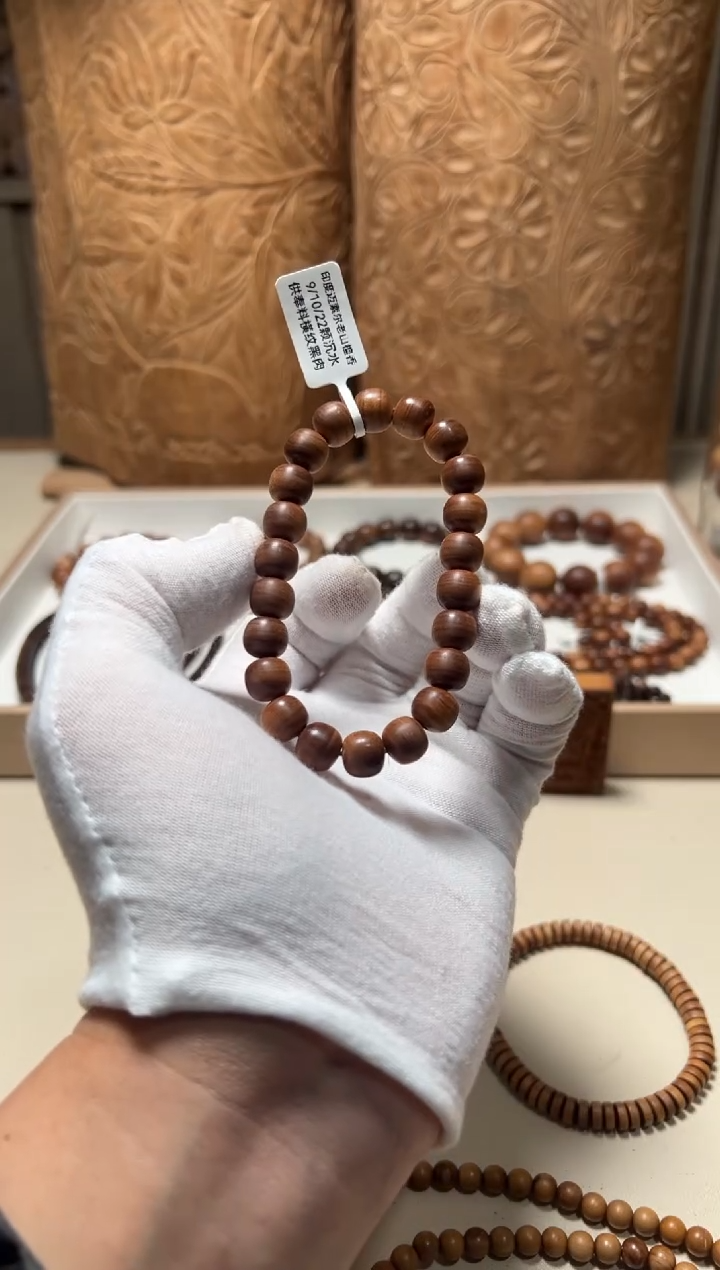 【闪购商品】檀香木手串/手链供奉9x10横纹沉水