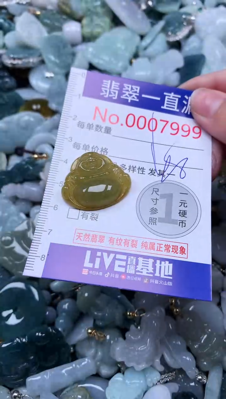 【闪购商品】翡翠吊坠(不含链)未镶嵌7999