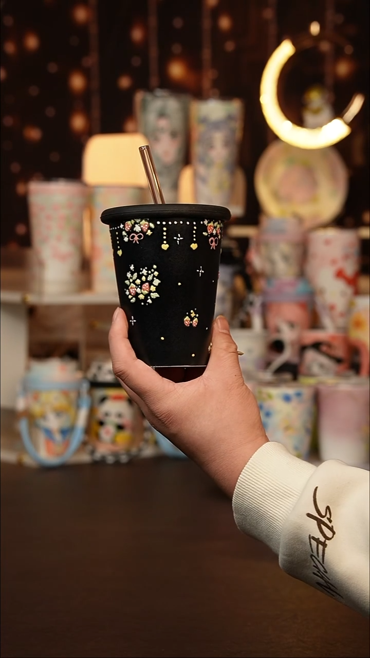 (玉泥）景德镇手工手绘文创陶瓷杯