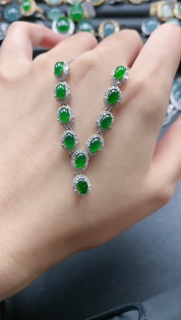 【闪购商品】翡翠戒指银S925镶嵌51511