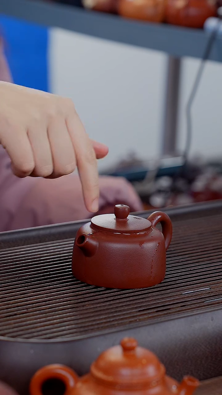 【闪购商品】紫砂茶壶老紫泥炮嘴平盖德钟