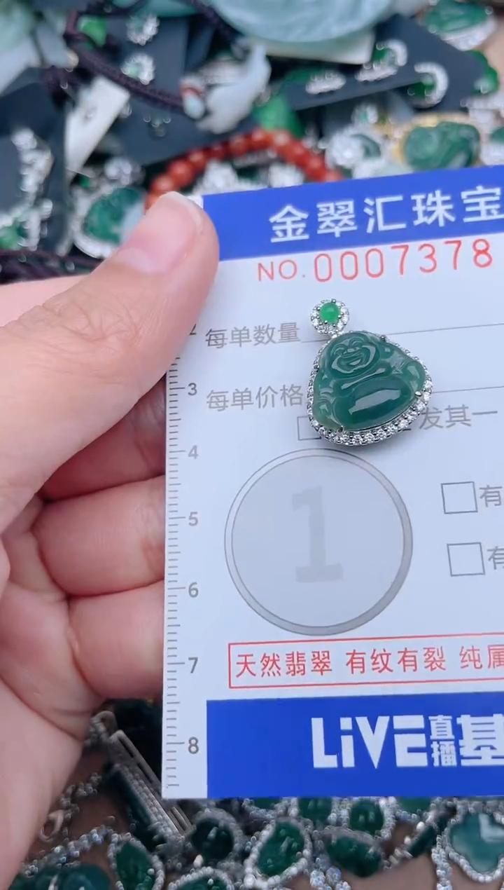 【闪购商品】翡翠颈饰未镶嵌7378.....1