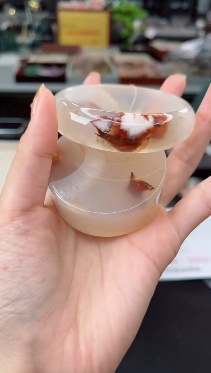 【闪购商品】石英质玉手镯未镶嵌58圈口（赠品镯心）6572413