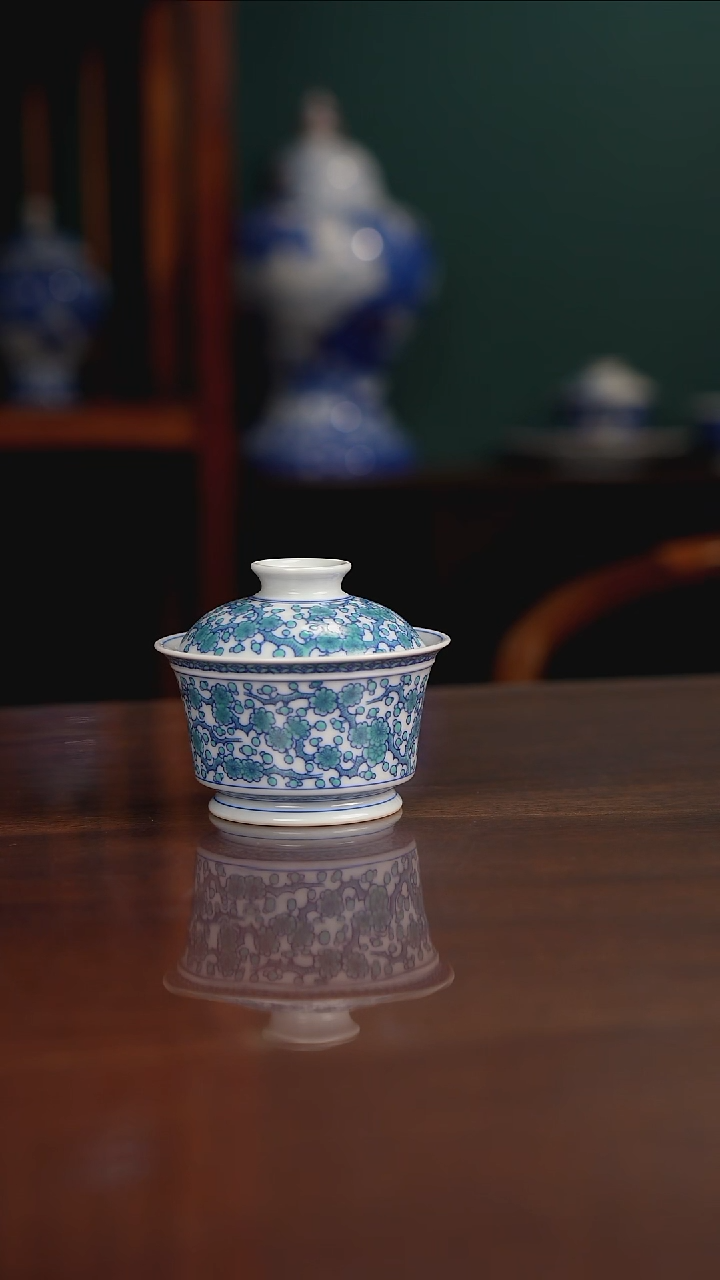 空山明月 新斗彩 梅花