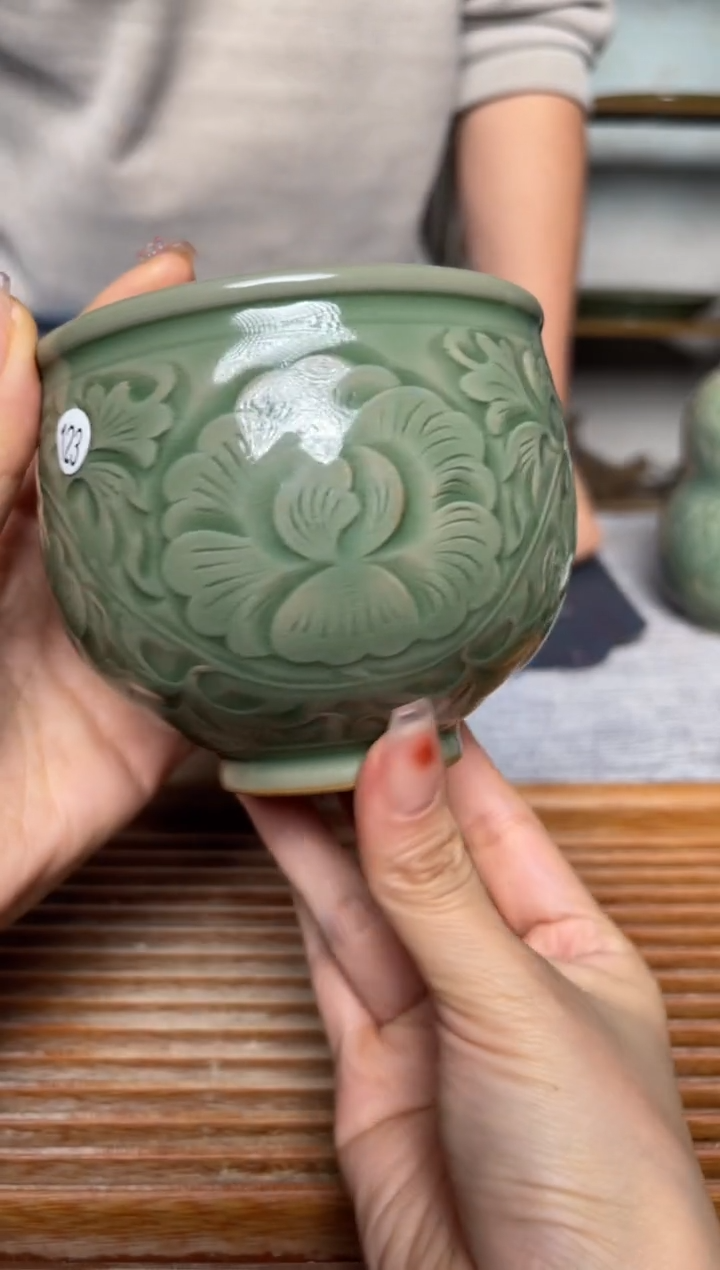 【闪购商品】其他123纯手工秘色大缸杯