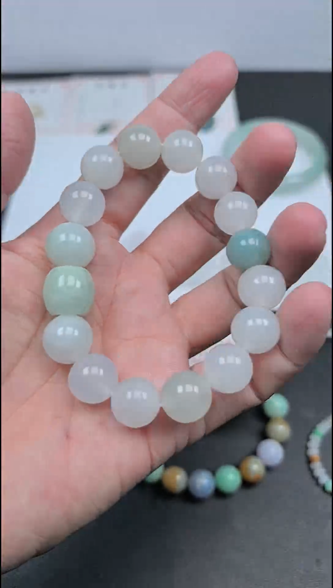 未镶嵌手链翡翠手串