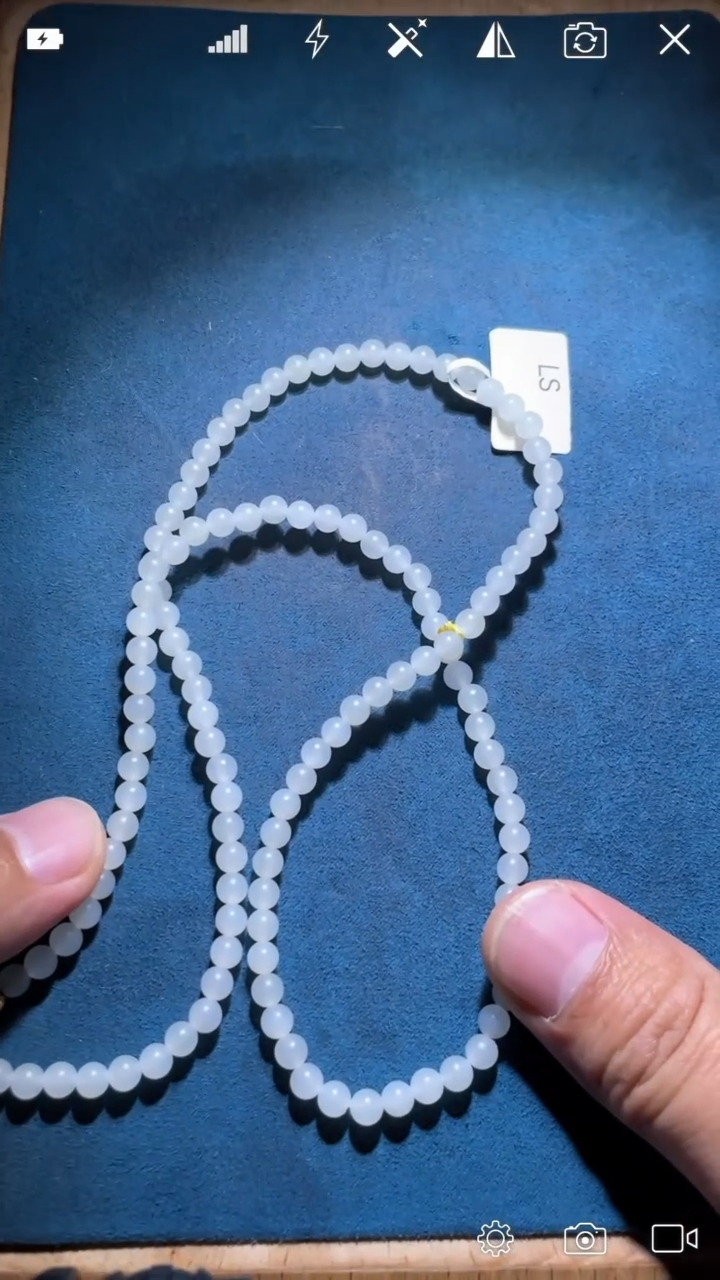 未镶嵌和田玉挂件LS 圆珠珠链卡5