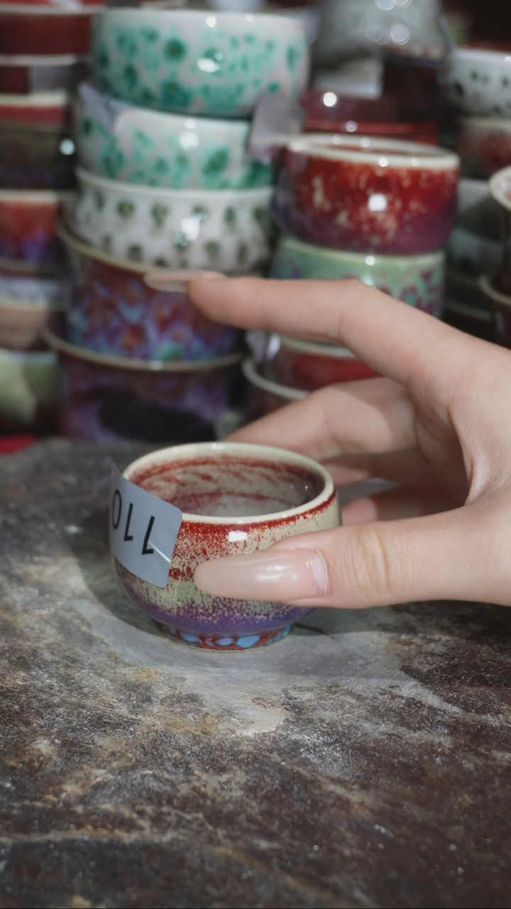 摆件精品窑变钧瓷茶器