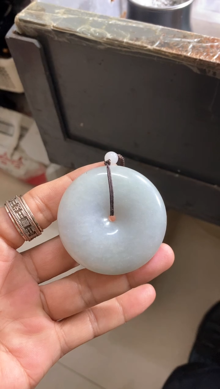 未镶嵌挂件翡翠家**兽平安扣