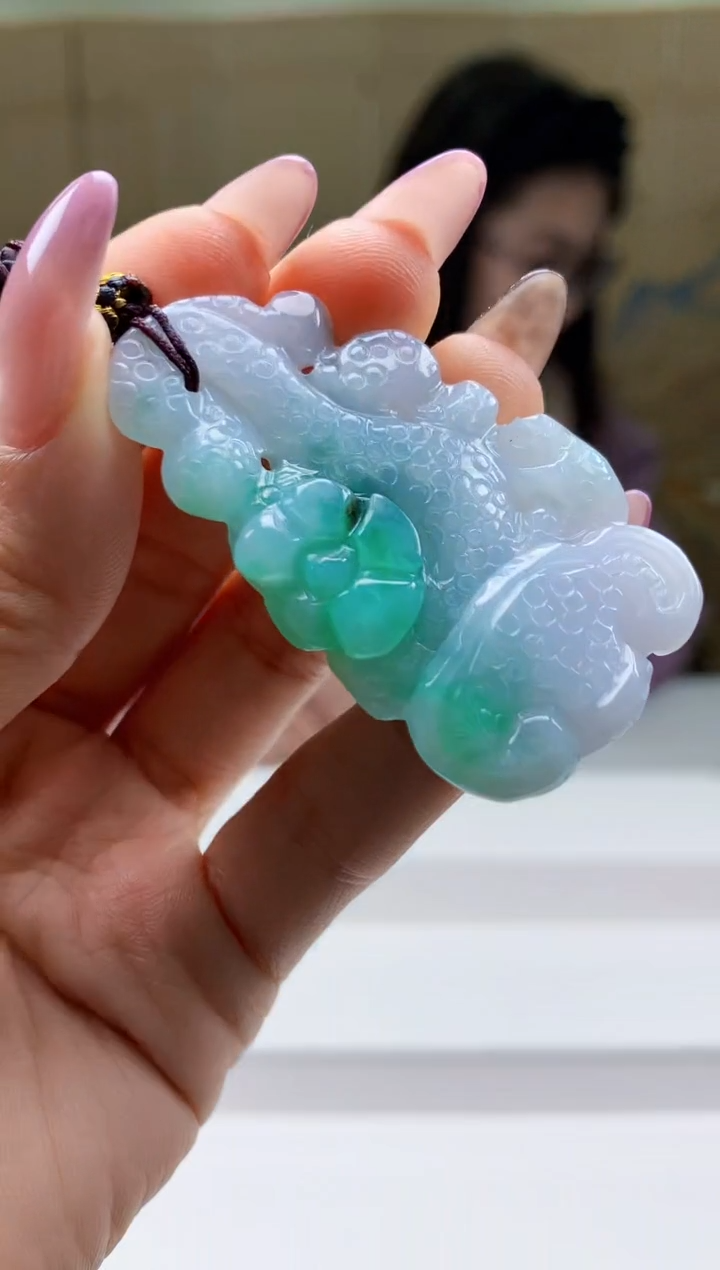 【闪购商品】定制翡翠未镶嵌5156ty-毛货挂件156