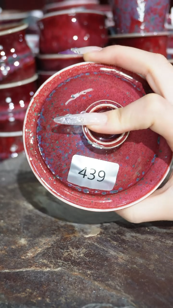 摆件陶精品窑变钧瓷茶器