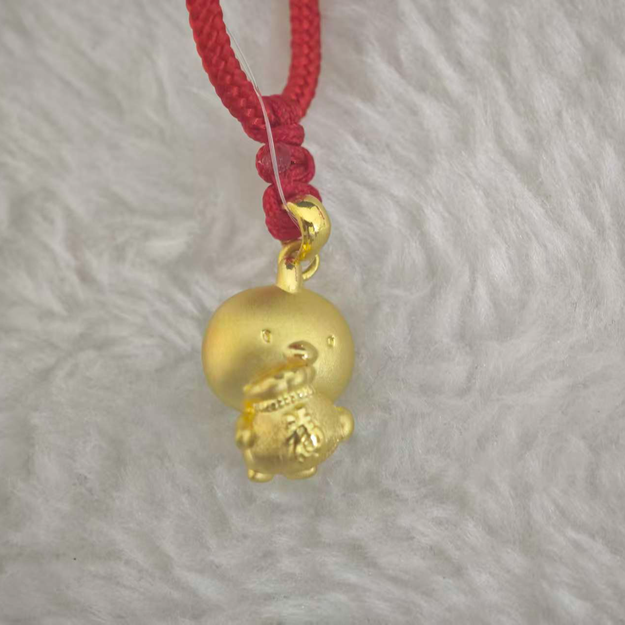 CBAI/菜百DX足金项坠生肖福宝鸡1.5克