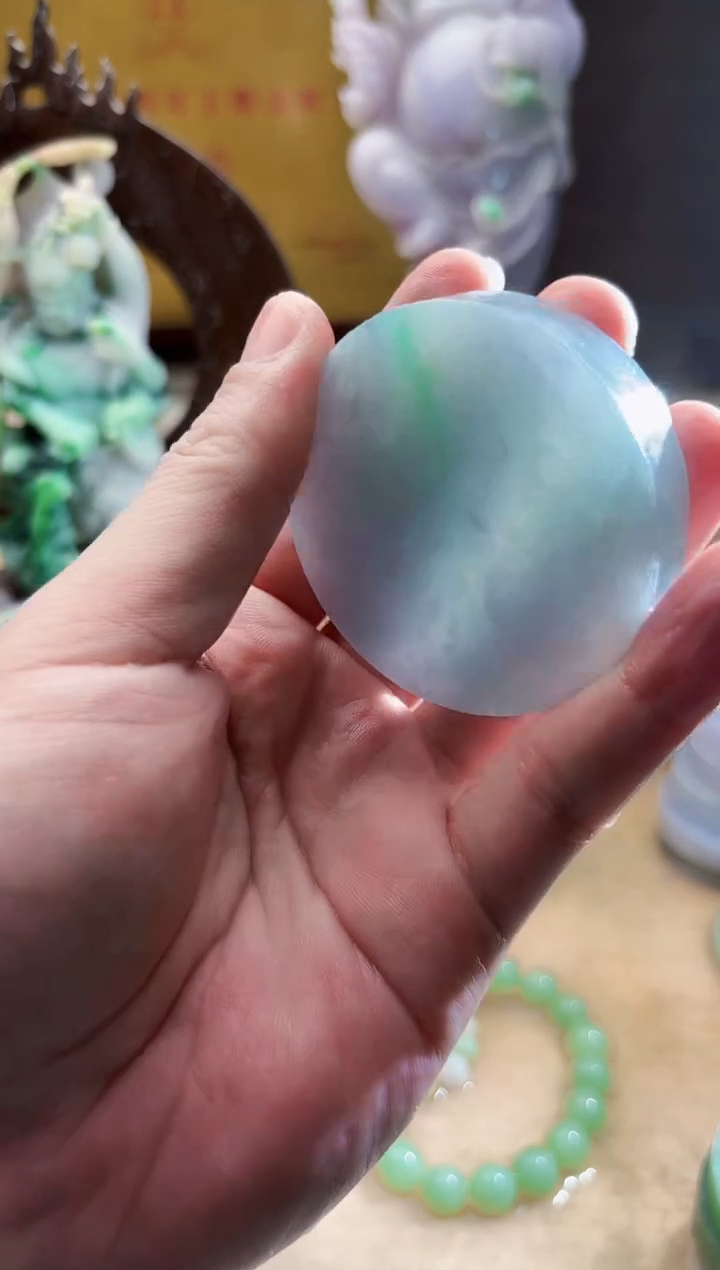 未镶嵌挂件翡翠A货张麦8674