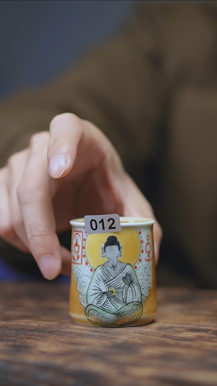 【闪购商品】012景德镇手绘无相佛窑变