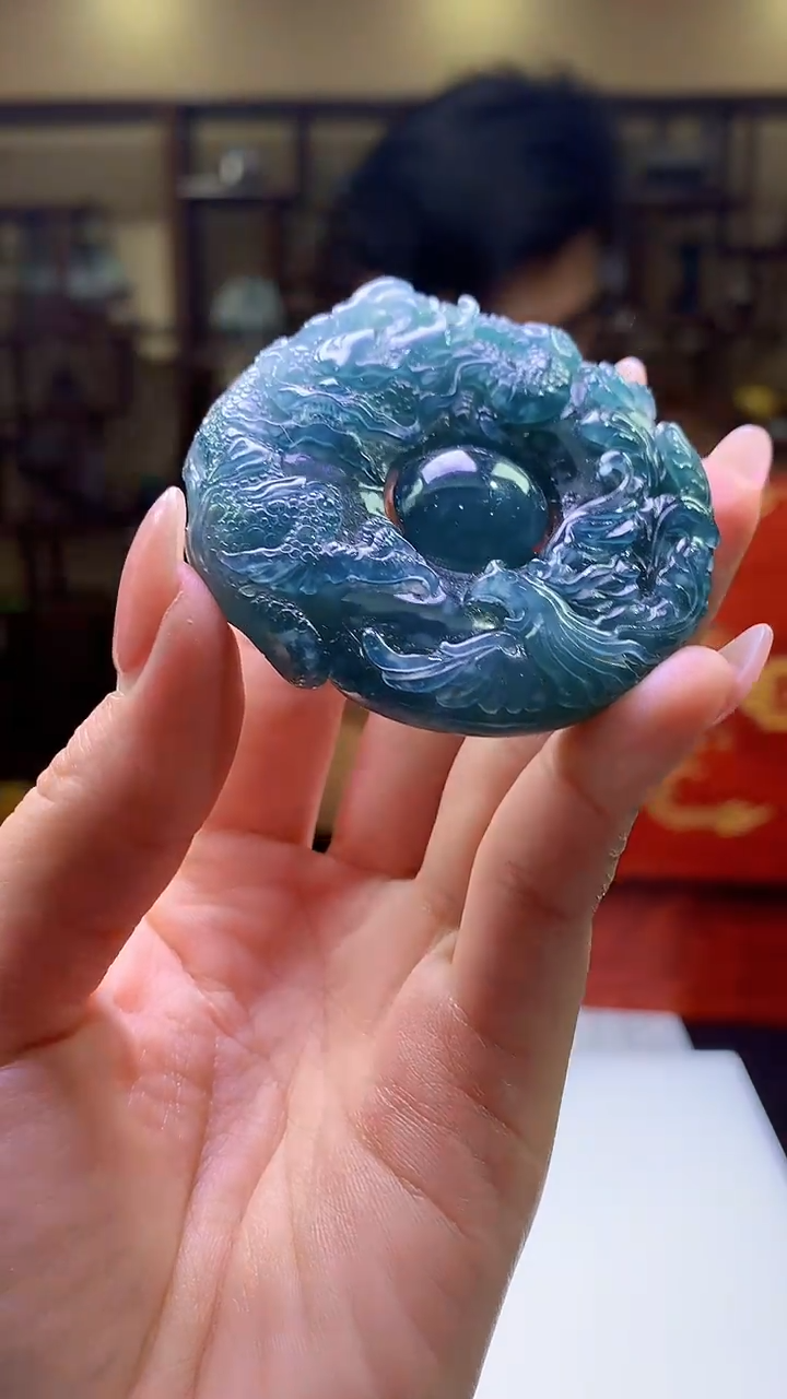 【闪购商品】定制翡翠未镶嵌8003jj-毛货挂件82