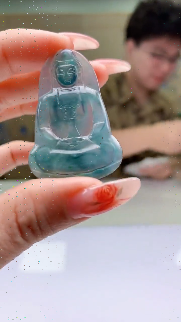 【闪购商品】定制翡翠未镶嵌4688ty-毛货挂件37