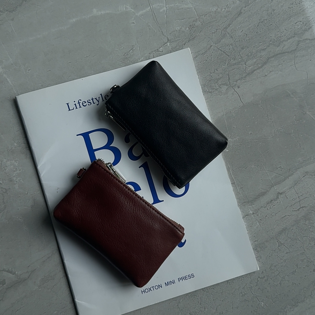 ZHOU.MO 2025新款【卡包零钱包系列】气质款收纳包 简约真皮高级